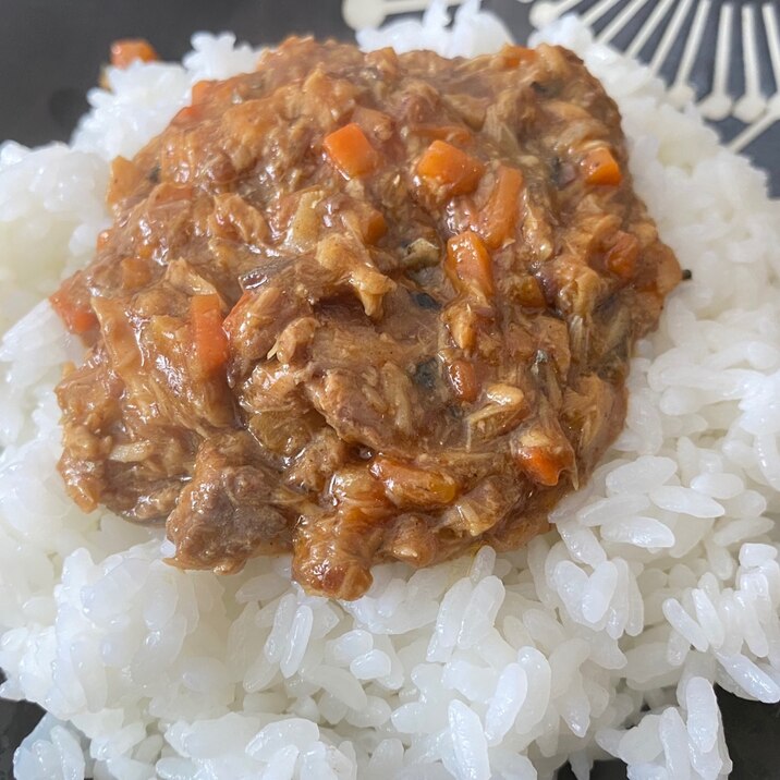 レンジで簡単！サバ缶の和風丼ぶり♪